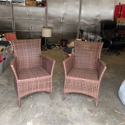 Wicker Chairs - 2 Chairs In The Sale
