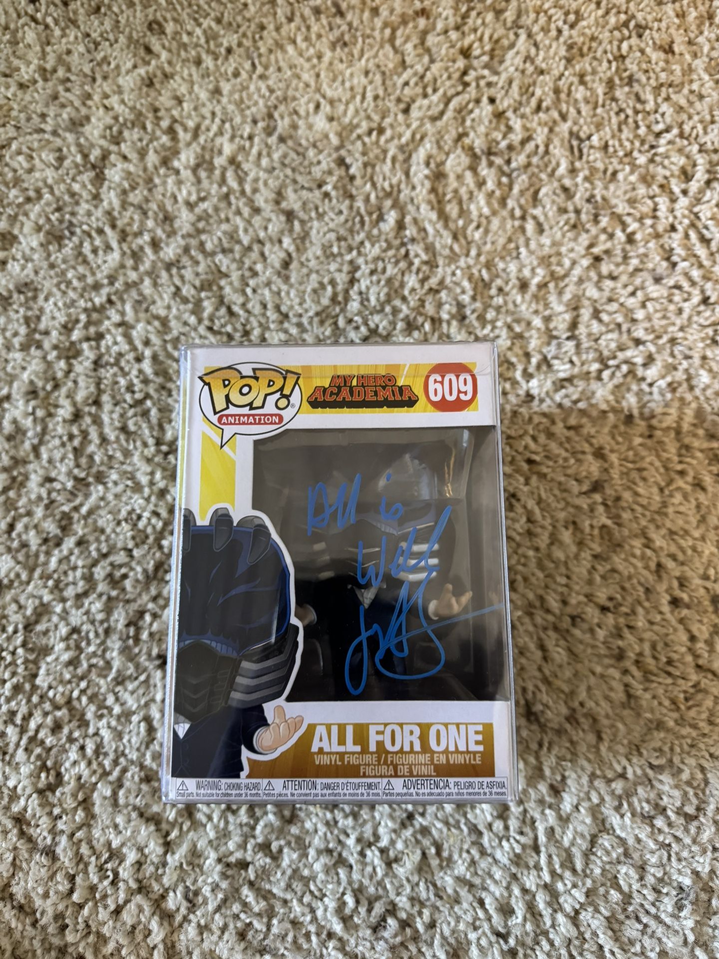 All for one Signed Funko Pop