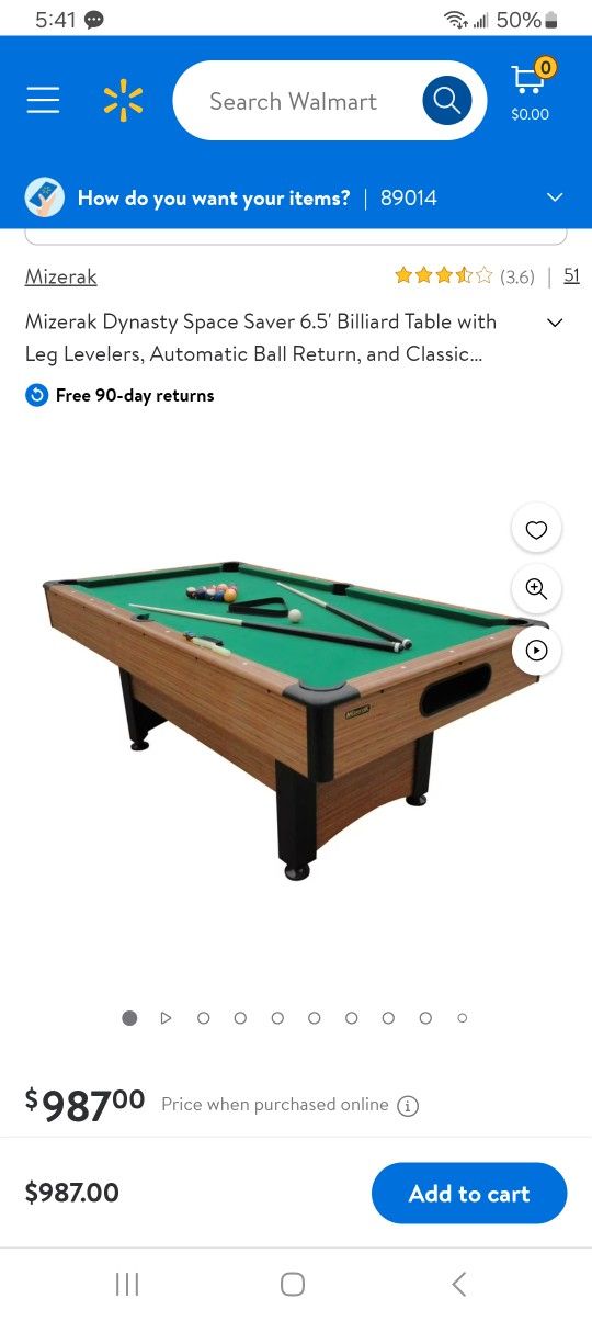 Mizerak Billiard / Pool Table