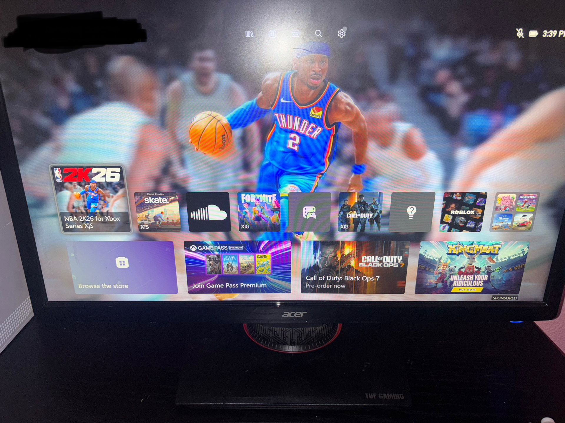 Acer Gaming Monitor 144hz Good Condition No Problem