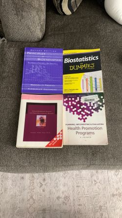 Biostatistics/Applied Regression Analysis/Health Promotion Programs BOOKS FOR SALE!!