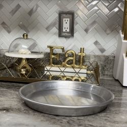 9" x 1"  Aluminum  Pizza Pan/ Platos de Molde  Para Pizza Cubana 