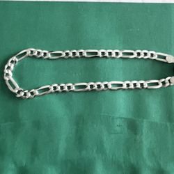 .925 Sterling Silver Figaro Bracelet 