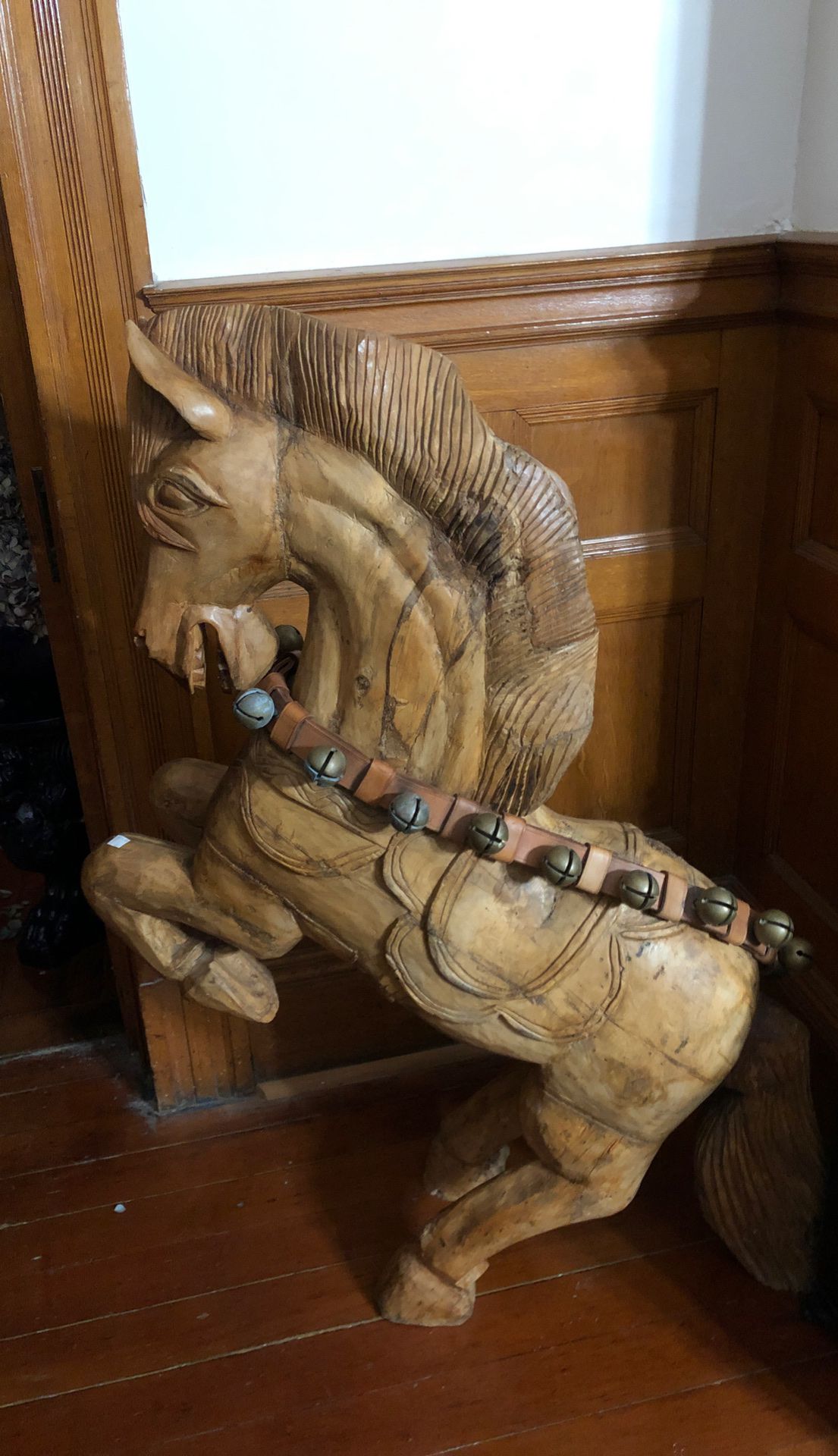 Hand carved Antique wooden Horse