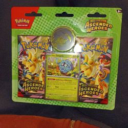 Ascended Heroes Twin Pack Coin  Blister Pack Pokemon TCG