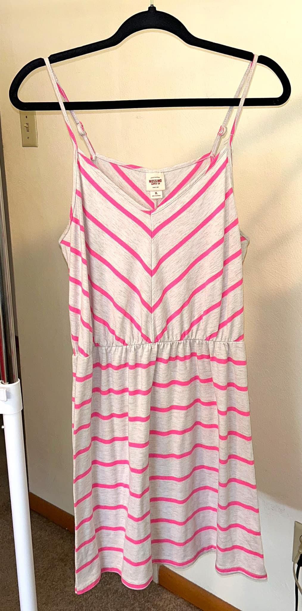 Mossimo Supply Co Brand Pink/ Sand Colored Dress Size Large 