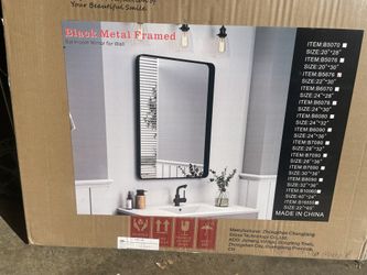 Black Frame Mirror 