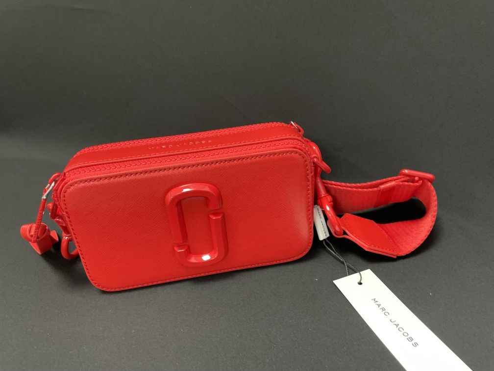 Marc Jacobs Snapshot Crossbody Bag Sandcastle Geranium