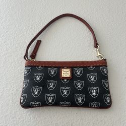 Dooney and Bourke NFL Raiders Wallet Top Zipper With Handle