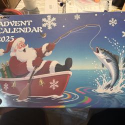 Fishing Advent Calendar 2025, 24 Days Christmas Countdown Advent Calendar for Adults, Teens, Boys, Fishing Lure Advent Calendar - Fishing Tool Kit, Ch
