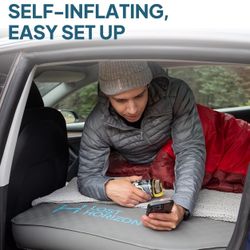 LOSTHORIZON Camping Air Mattress with Foam for Tesla, Self Inflating Sleeping Pad with Air Pump, 4.5" Thick, R-Value 13, Model 3