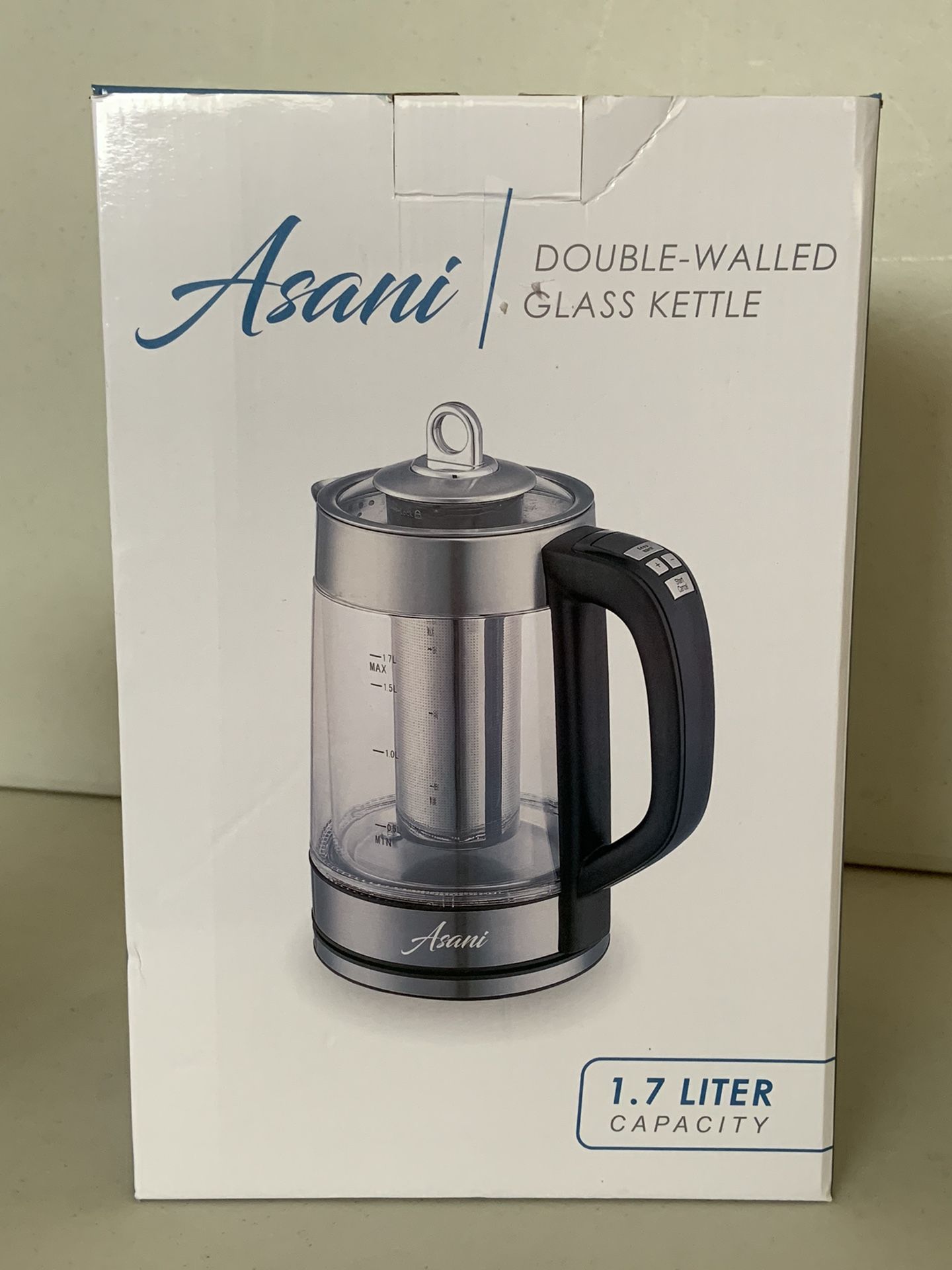 Asani Double Wall Glass Kettle