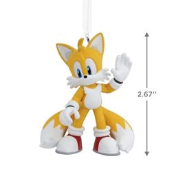 Hallmark Sonic the Hedgehog Tails Christmas Ornament, 0.07lbs