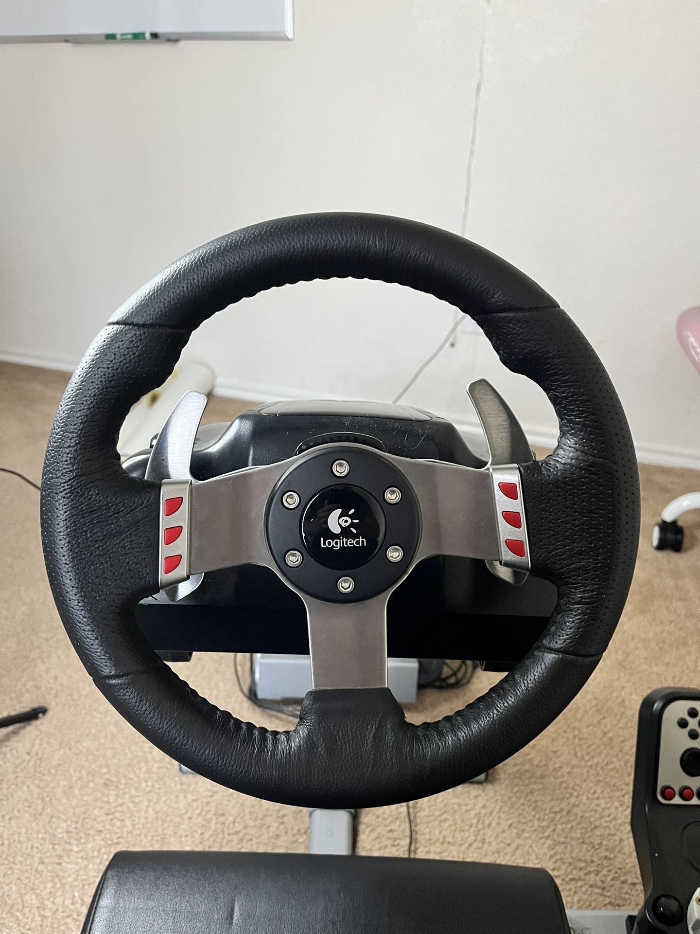 Logitech G27 Steering Wheel, Pedals, Shifter Set (Used) for Sale in  Jericho, NY - OfferUp