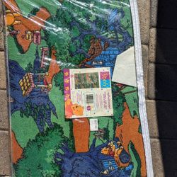 New Vintage 90’s Winnie the Pooh Hundred Acre Woods Rug