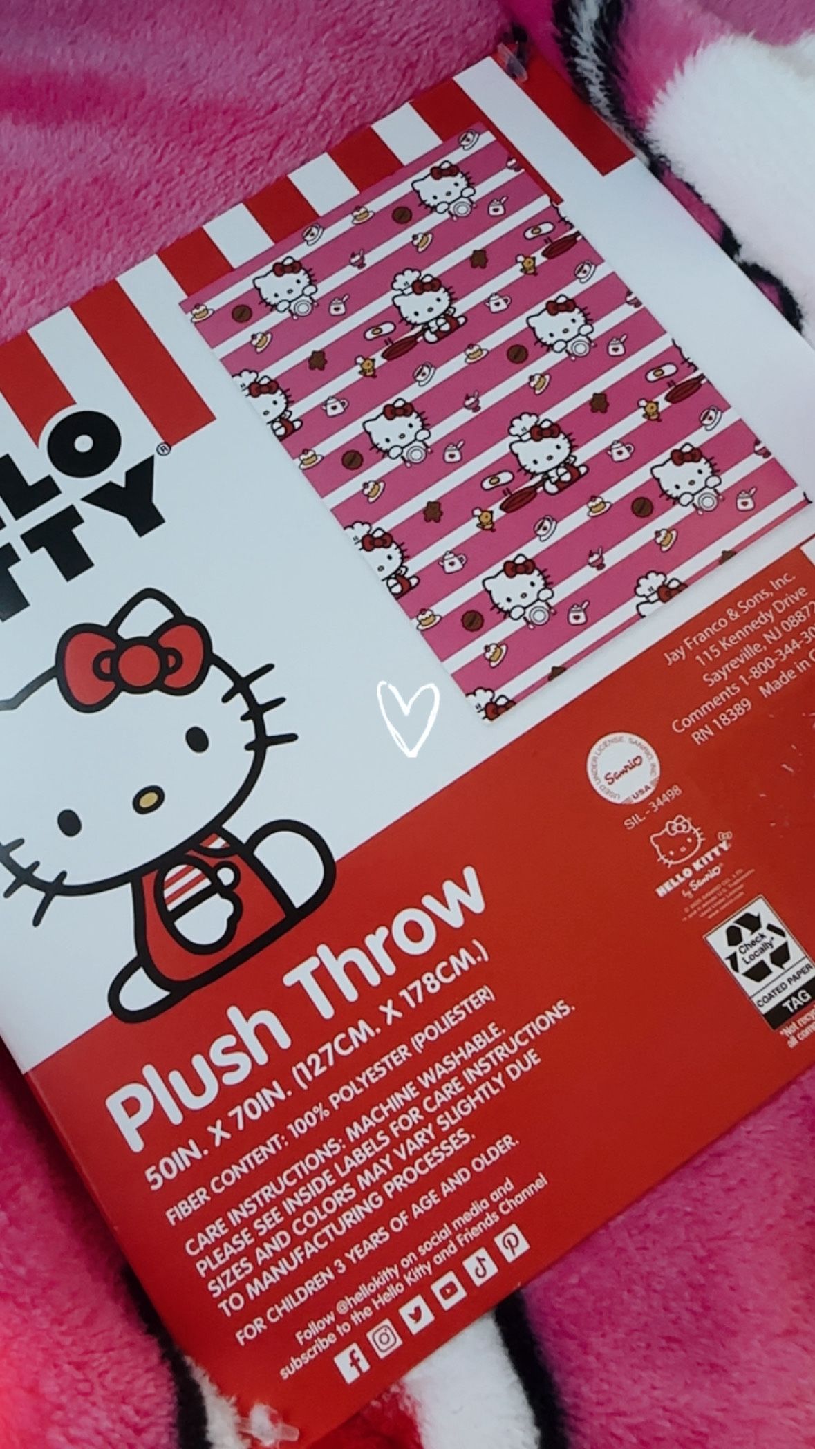 Hello Kitty Bacon, Eggs And Coffee Cook Blanket