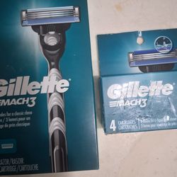 GILLETE RAZOR PACK AND REFILL CARRIAGES  !!!