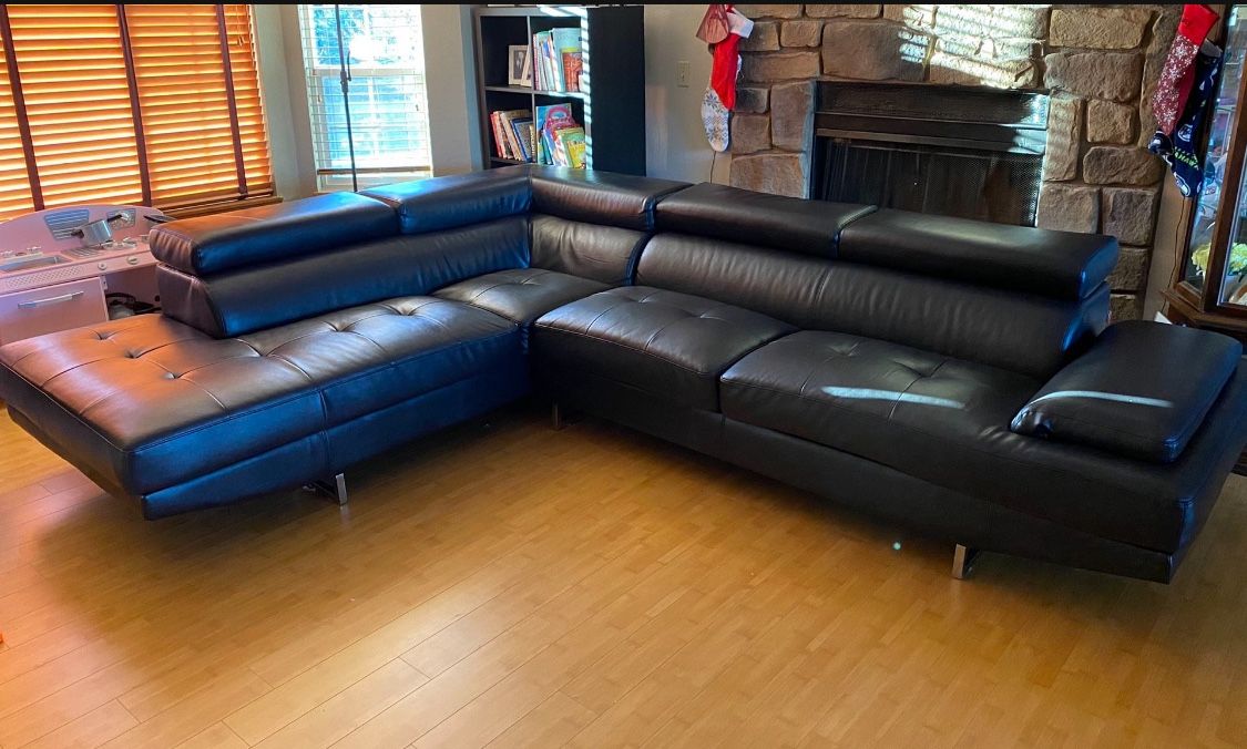 Black Sectional Couch