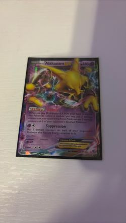 Alakazam EX 25/124 Fates Collide Holo Ultra Rare English Pokemon TCG