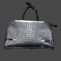 Dasein® Structured Embossed Faux Leather Satchel with Shoulder Strap