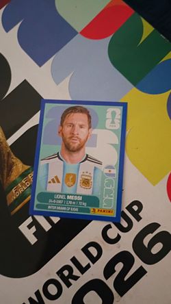 Messi blue border line out of the pack