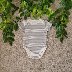 Baby Boy Striped Onesie (3-6 Months)