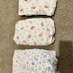 3 Fitted Crib Sheets - $15