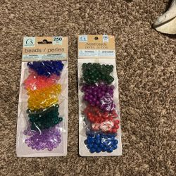 Wood Beads, And Pearls