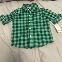 Carter’s  Plaid Button Up Shirt 24m