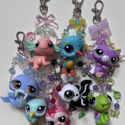 Littlest Pet shop keychains 