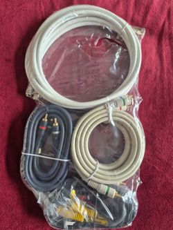 Cash and pick up only, New in original packaging never been opened variety of cables mostly for tv.
