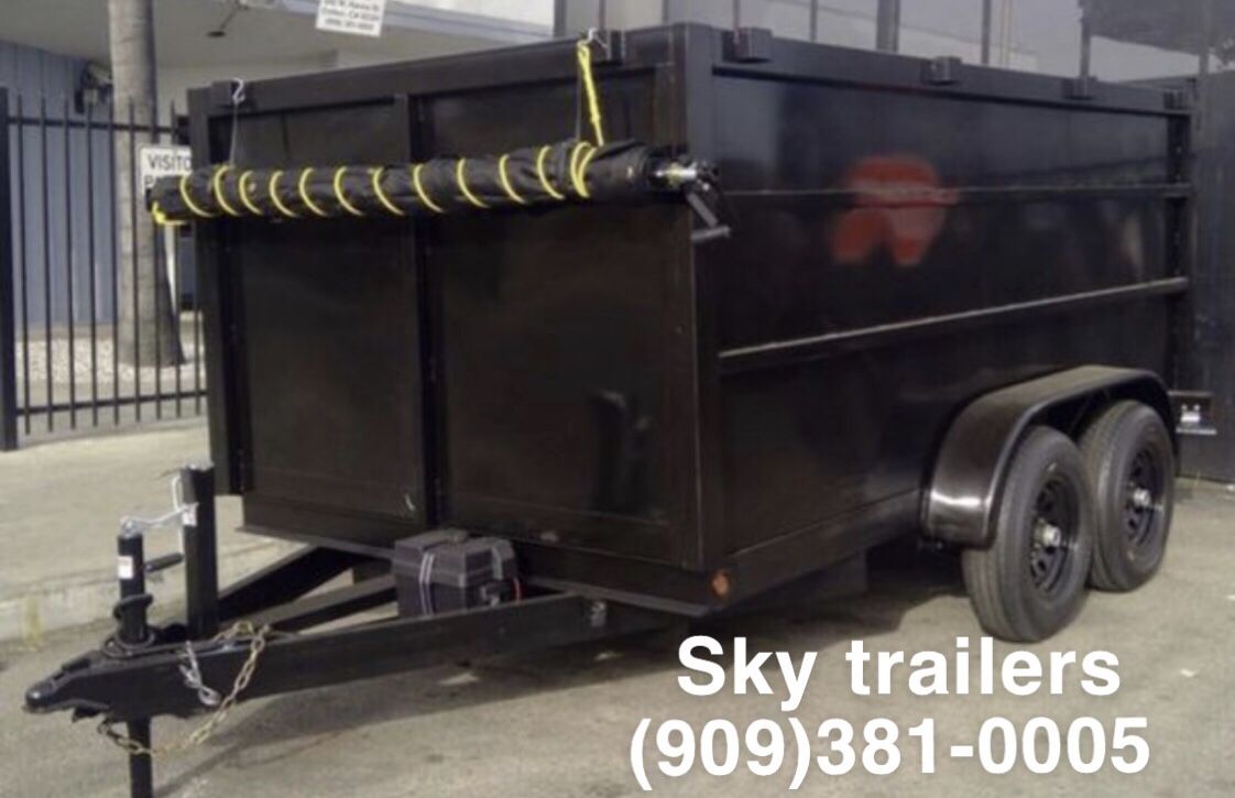 8 X 12 X 4 DUMP TRAILER FACTORY DIRECT! SKY TRAILERS