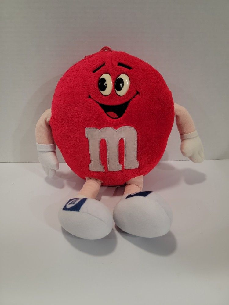Vintage 1987 Red M&M’s Fun Friend Stuffed Toy Plush ~ M & M, M&M