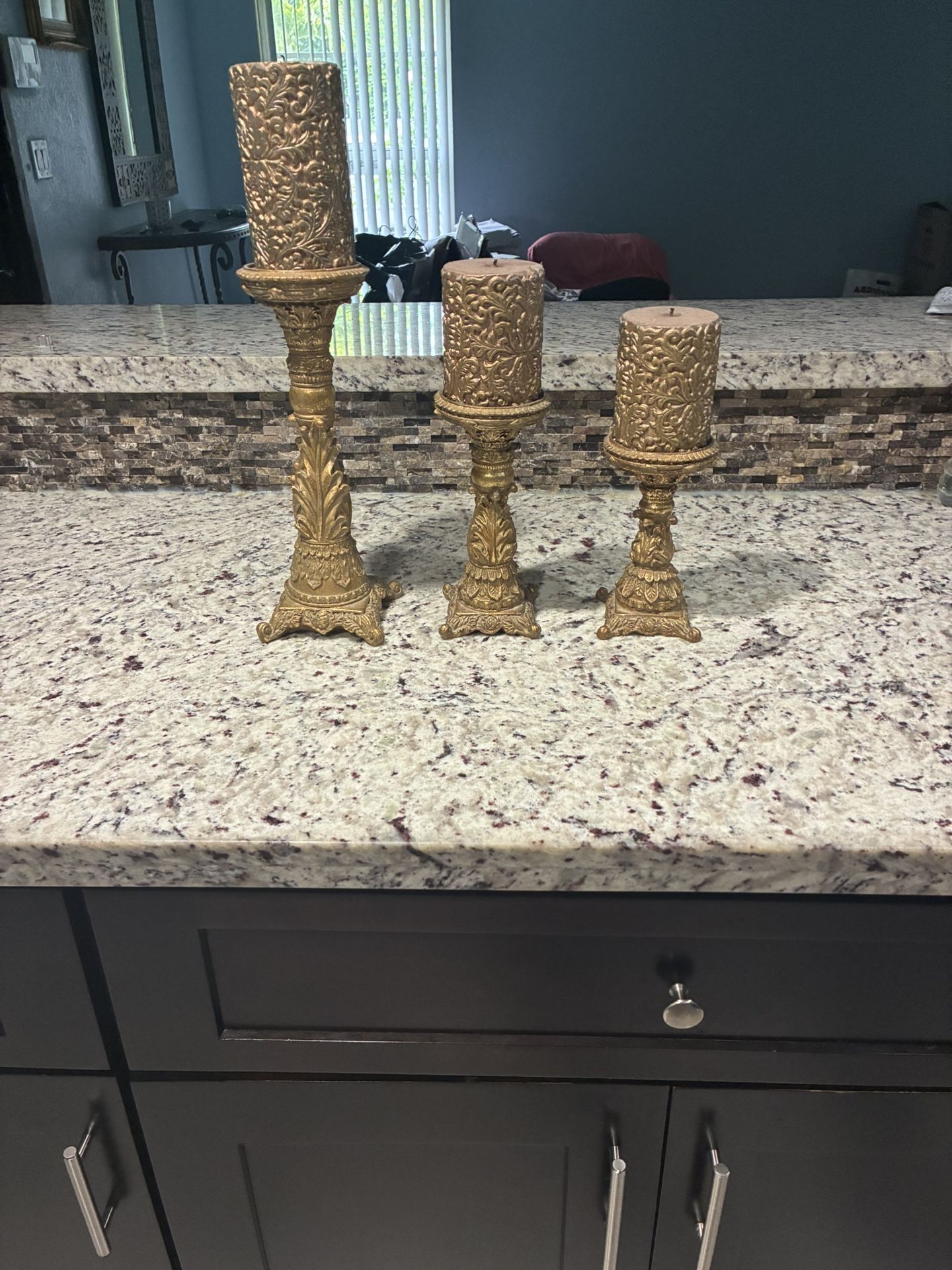 Pottery Barn Candle Holders Set
