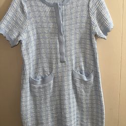 Blue/White Thick Dress.