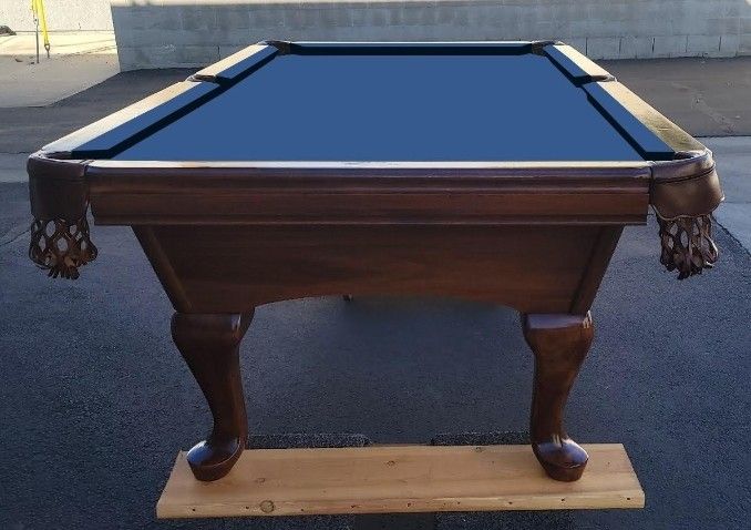 Amf Pool Table 8ft X 4ft, New Felt Top, Free Assembly And Delivery
