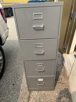 D 4-Drawer Gray Metal Letter Vertical File Cabinet Commercial Grade. Specifications Dimensions: H 52 in, W 15 in, D 26.5 in