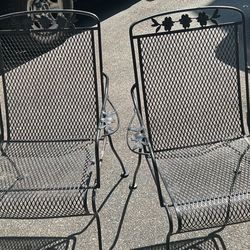 Vintage Iron Patio Chairs -Price Slashed! 