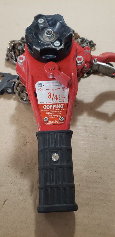 Coffing 3/4 Ton Hoist Comealong