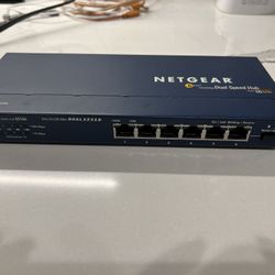 Netgear 6 Port Dual Speed Hub DS106 Auto 10/100Mbps