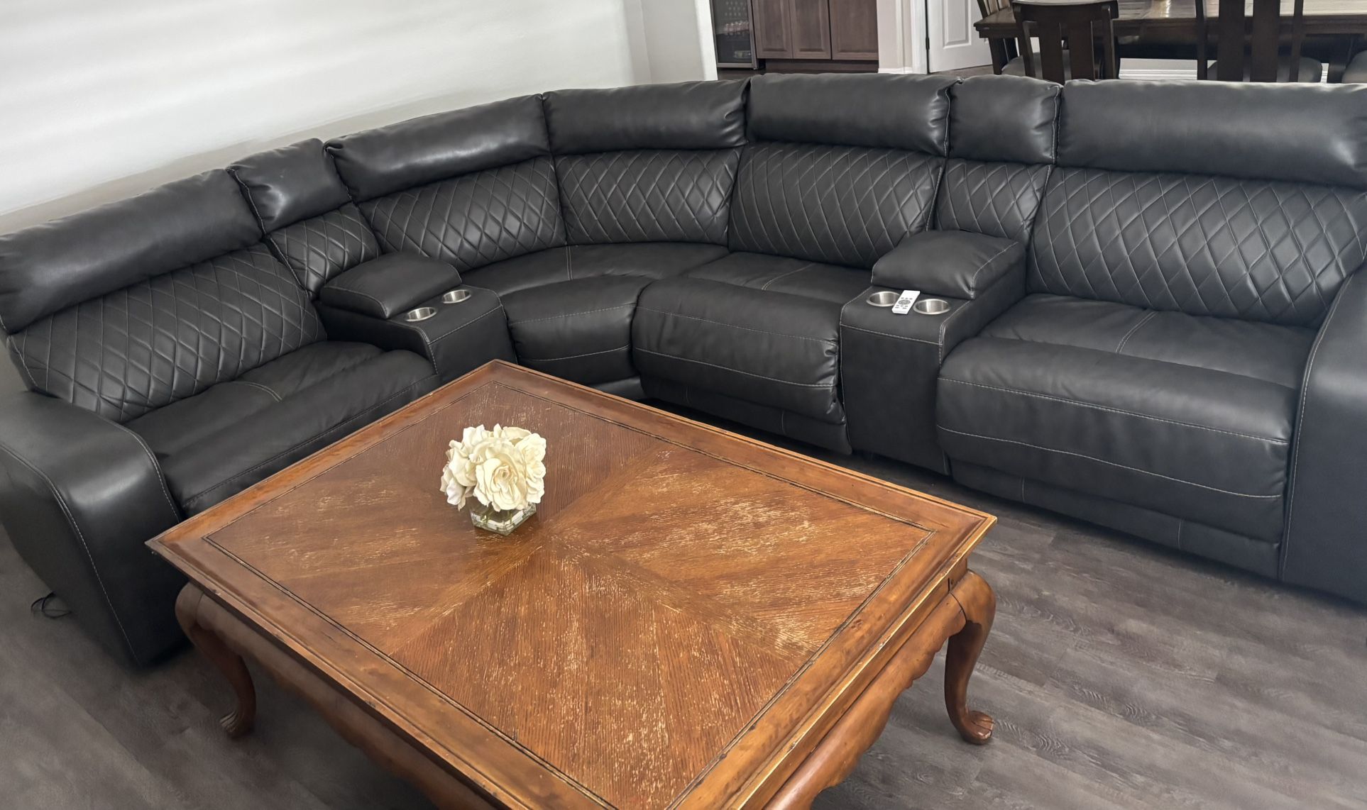 Sectional Leather Couch From Mathis Brothers