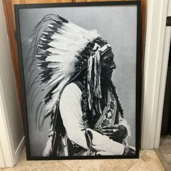 Sitting Bull Sioux Chief Portrait Print