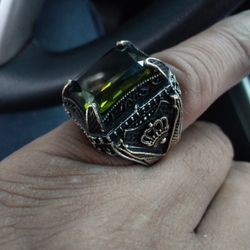 Precious Stone On 925 White Gold