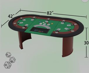 9 player poker table - brand new the box