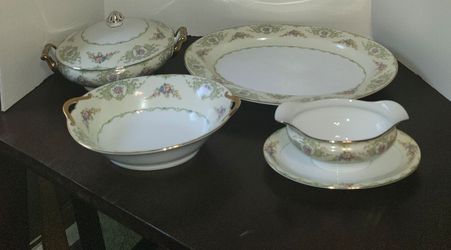 Vintage 1930's Noritake Glendola, Five Serving Pieces