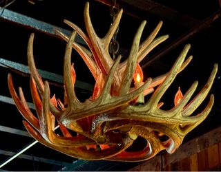 Antler Flicker Flame Chandeliers (5)