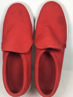 Red Slip-On Canvas Shoes Nike Court Royale Classic Red Unisex Canvas Slip Size 6