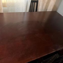 Dining table and chairs