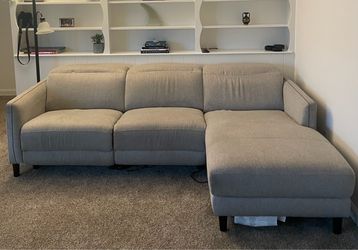 Lucille Fabric Power Reclining Sectional with Power Headrests