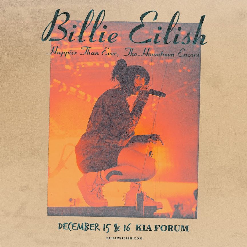 Billie Eilish Kia Forum Dec15th